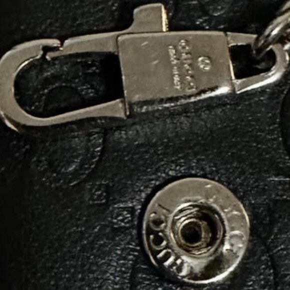 EUC GUCCI Bifold leather wallet with chain GG UNISEX 256442 - Picture 8 of 8